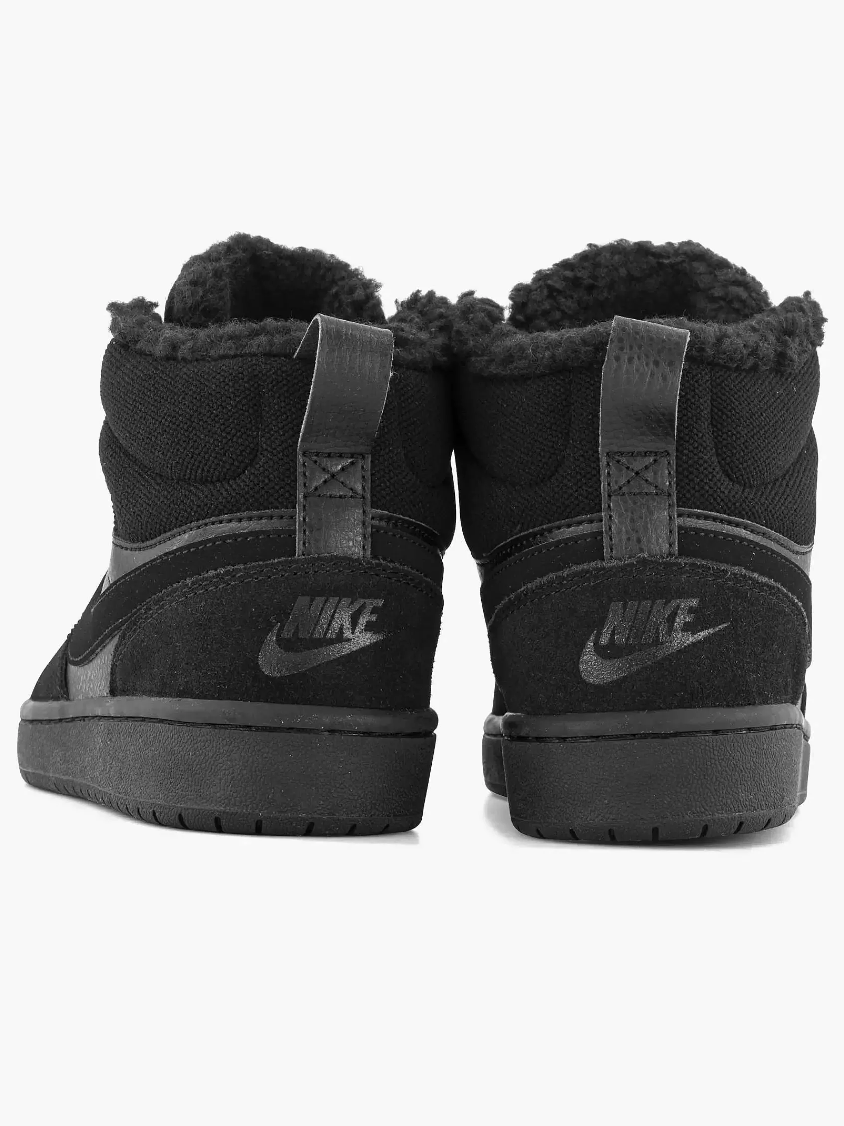 Kinderen Nike Jongensschoenen-Zwarte Court Borough Mid 2